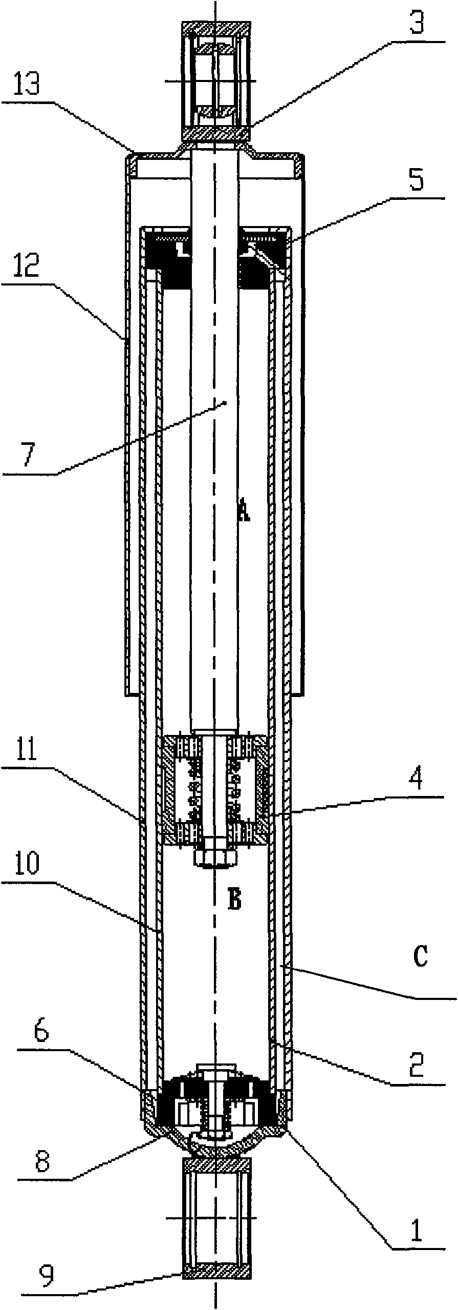 Combined type piston of telescopic shock absorber