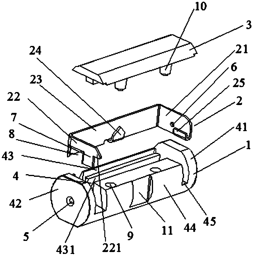Indwelling needle installing clip assembly