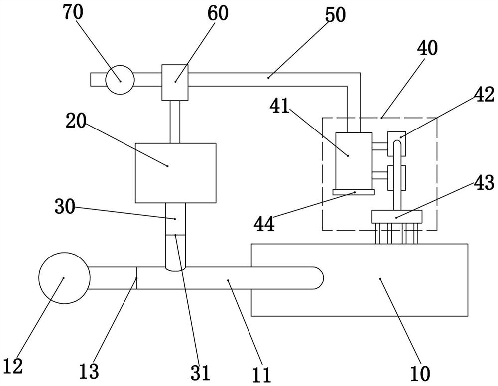 Flue gas waste heat recycling system and method for glass melting furnace