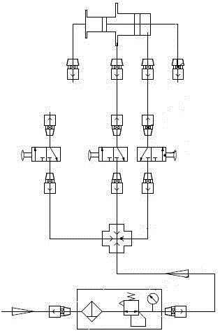 Three-chamber structure small-test filter-press analog device
