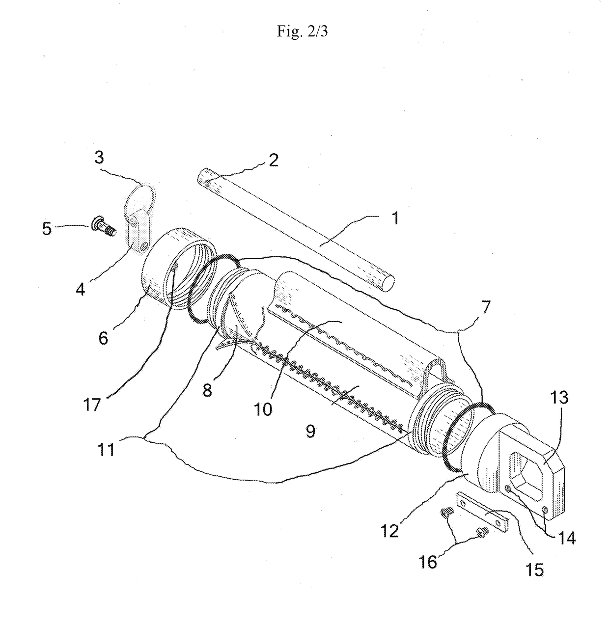 Handheld Storage Tube Having an Externally Integrated Firestarter