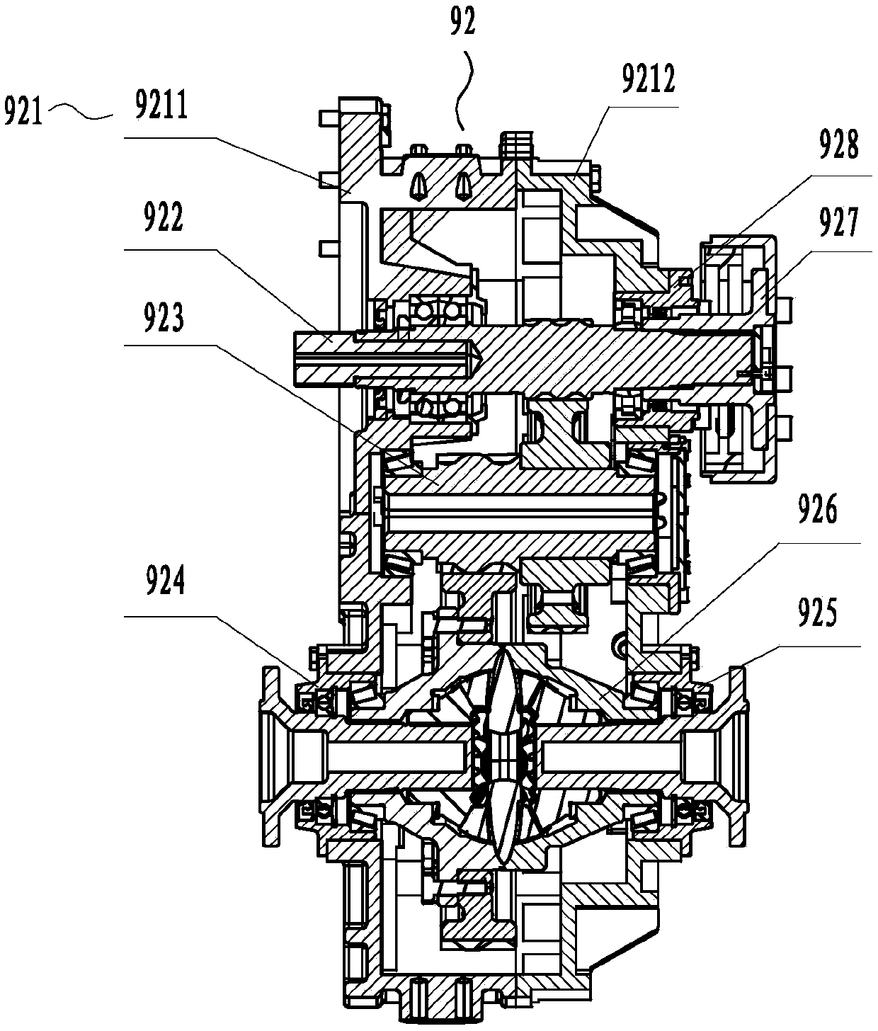 Centralized armature independent suspension rear axle