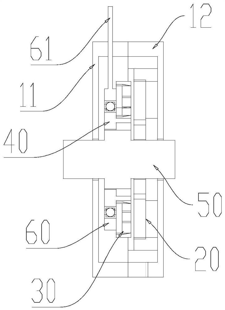 Axial magnetic field motor with adjustable air gap