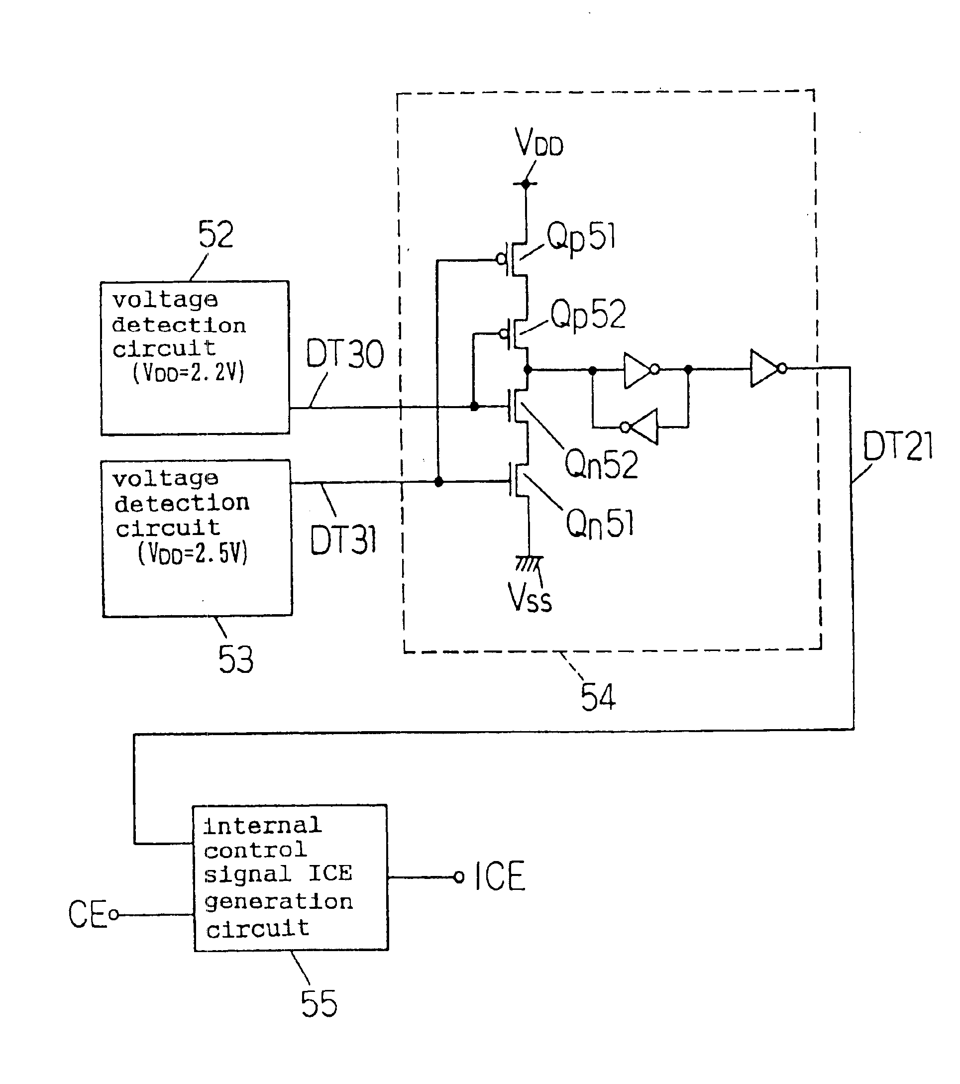 Voltage detection circuit, power-on/off reset circuit, and semiconductor device