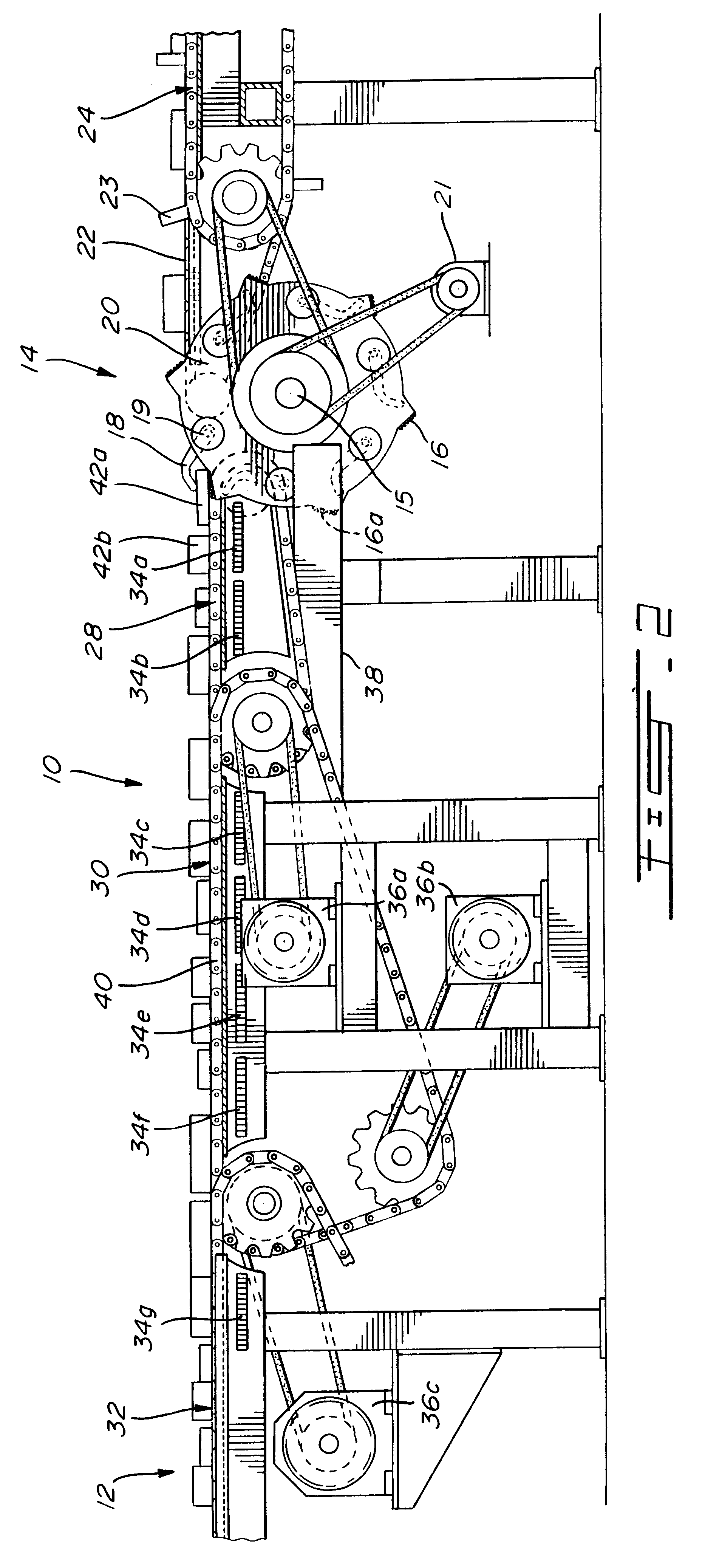 Lumber feed system with load responsive speed modulation