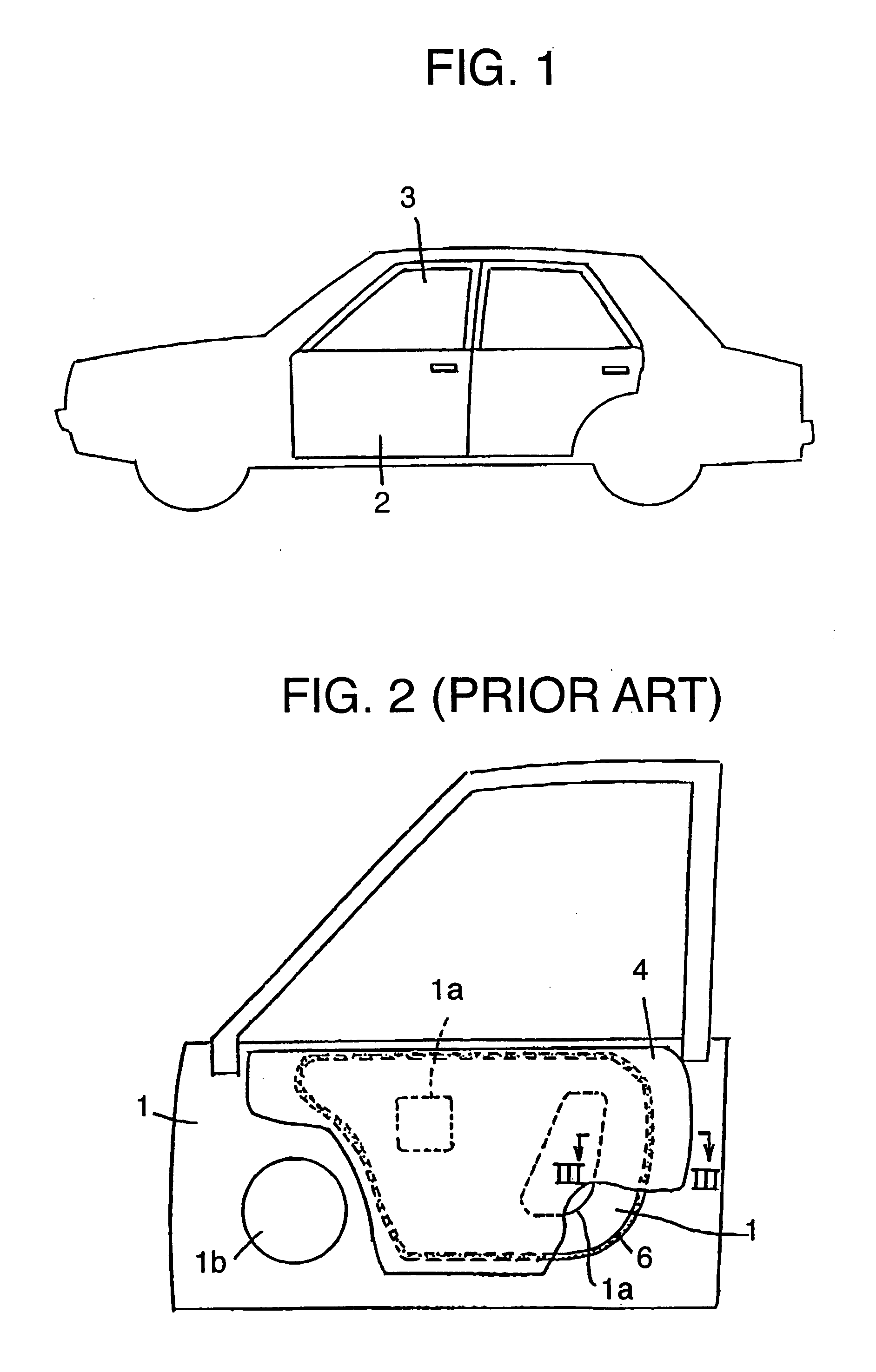 Automobile door structure with water and noise isolation sheet