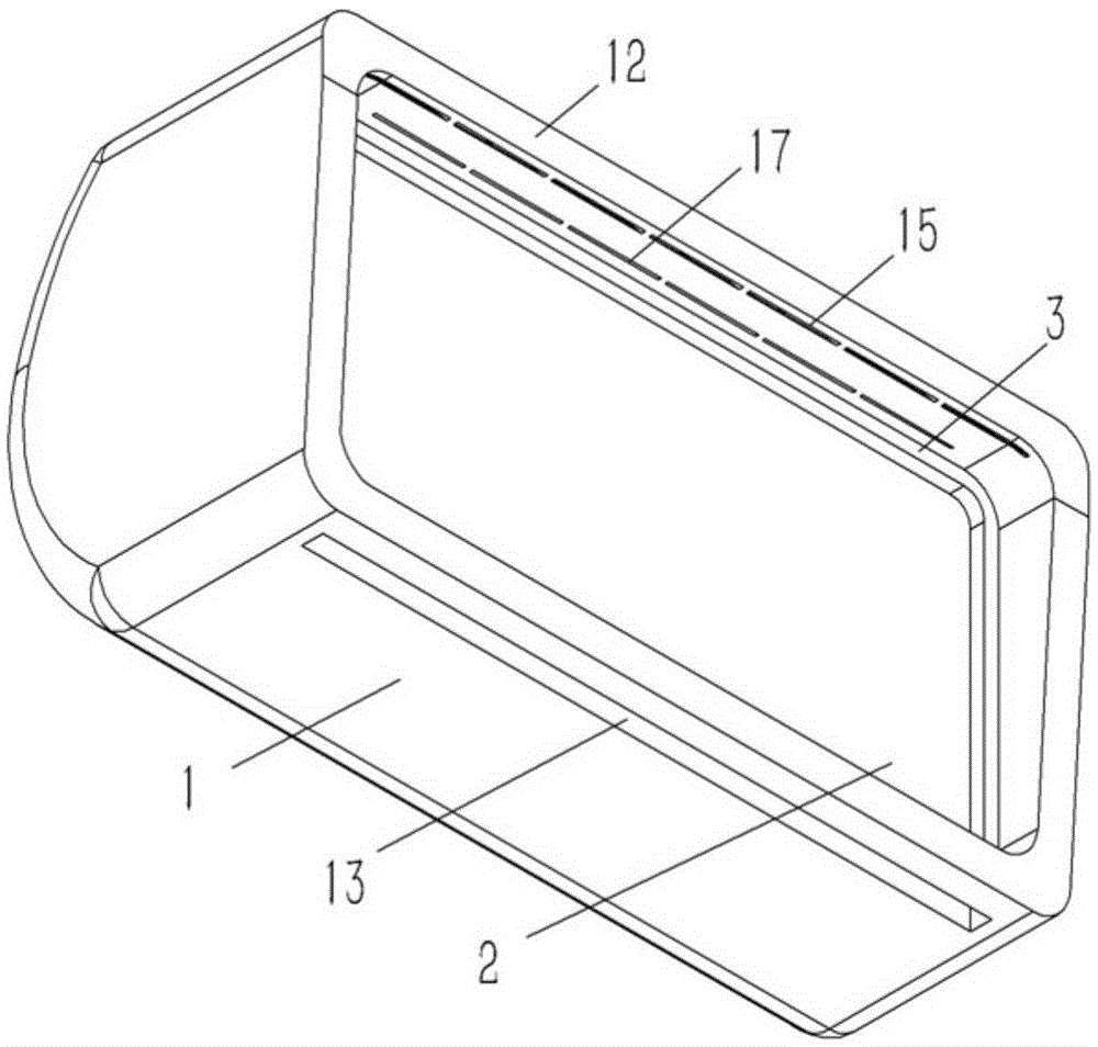 Automobile rearview mirror of optimized structure
