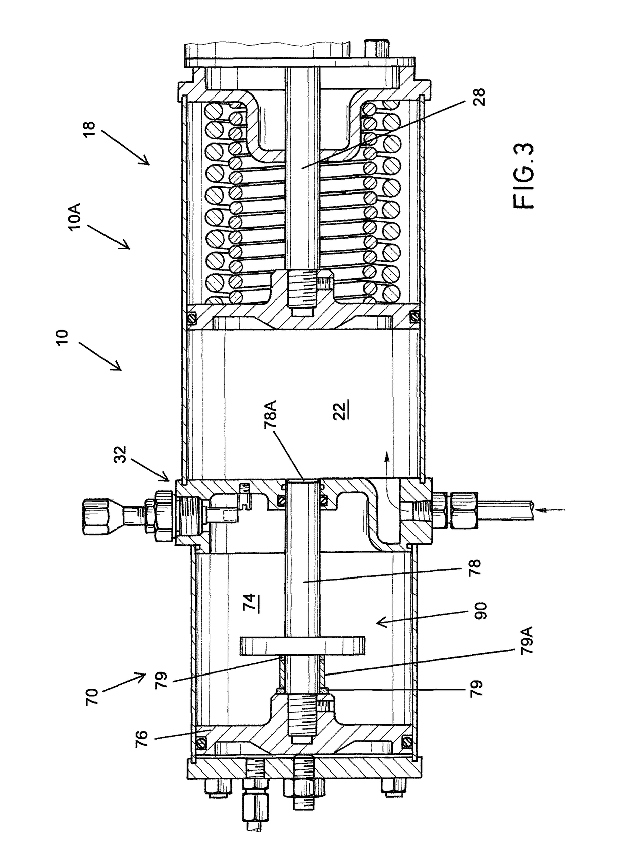 Actuator assembly for conducting partial stroke testing