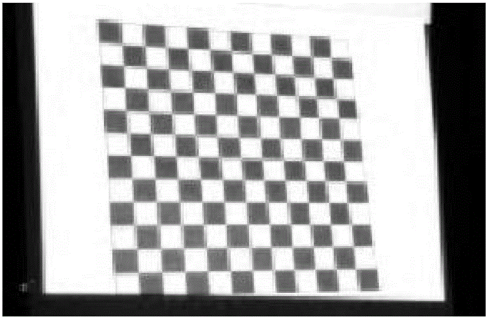 Projector calibration method based on red and blue checkerboard calibration plate