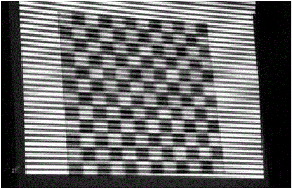 Projector calibration method based on red and blue checkerboard calibration plate