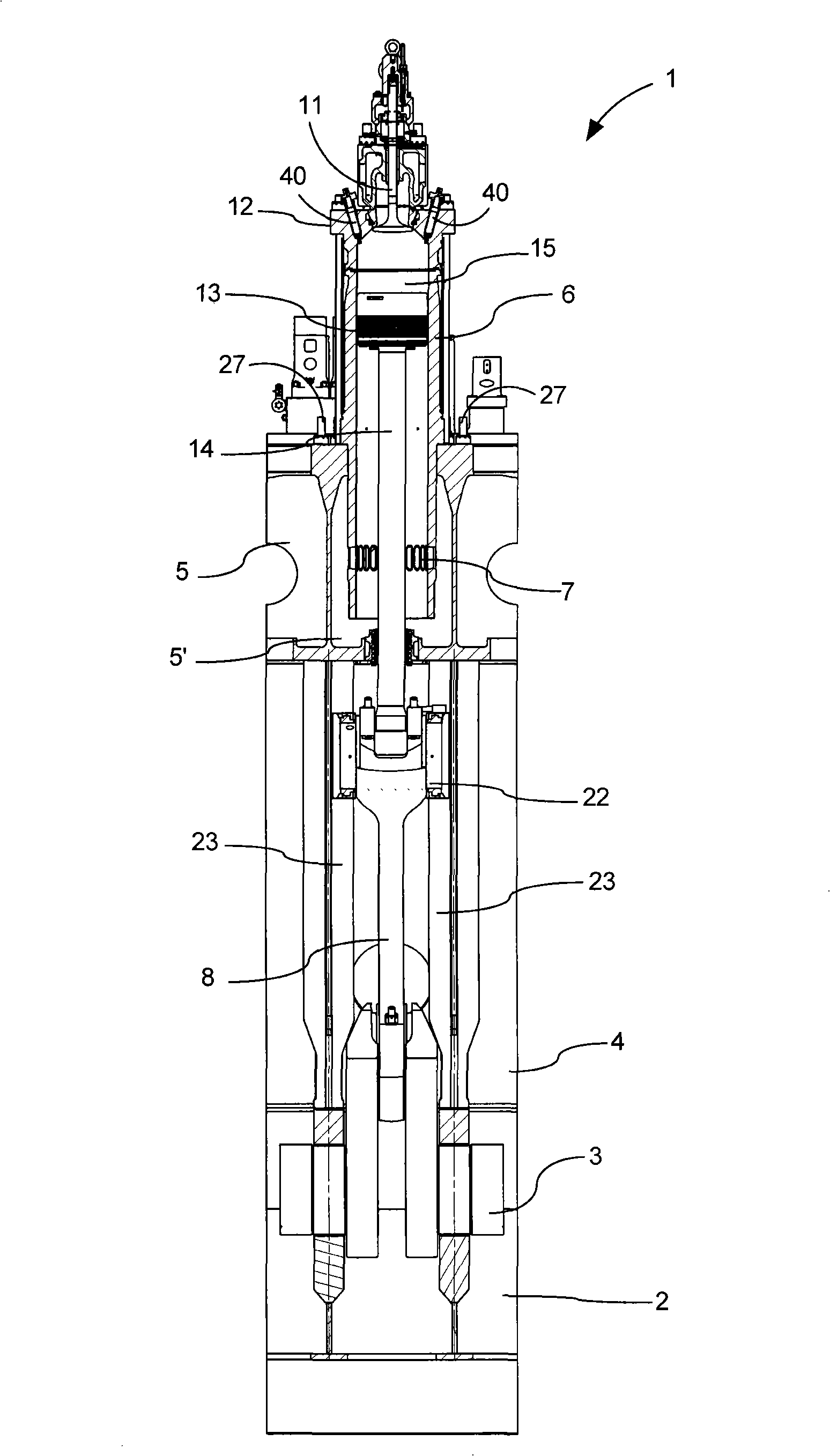 Cam driven exhaust valve actuating system for large two-stroke diesel engine