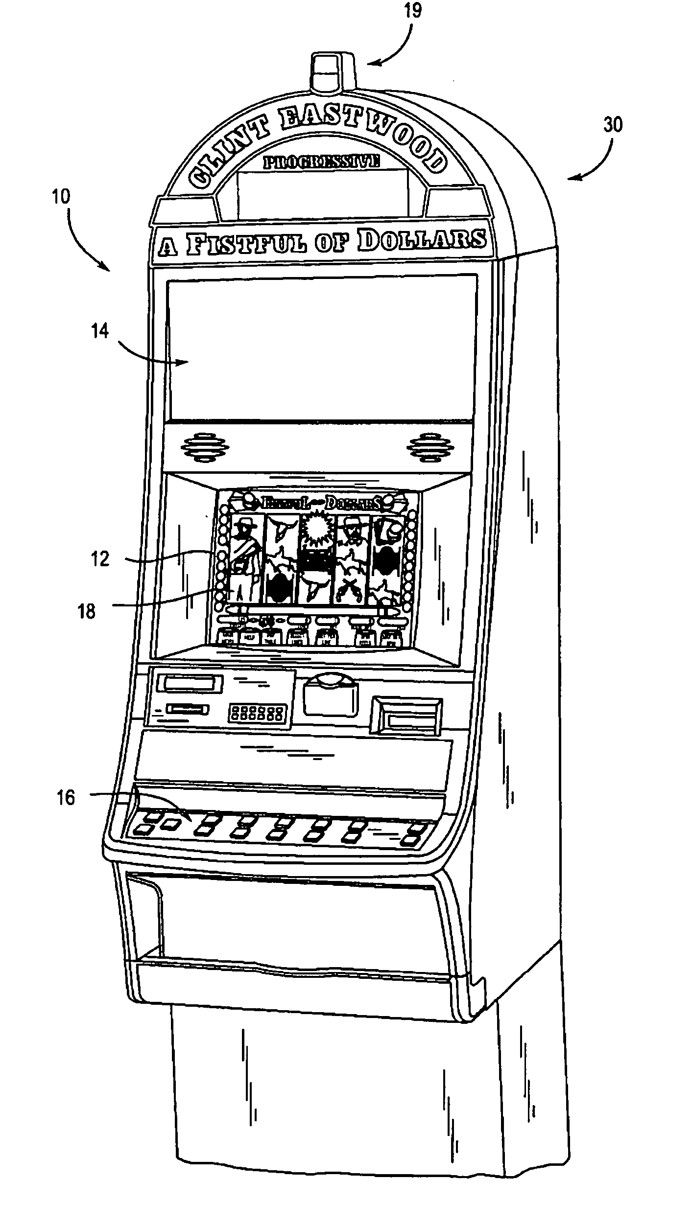 Gaming machine with light altering features