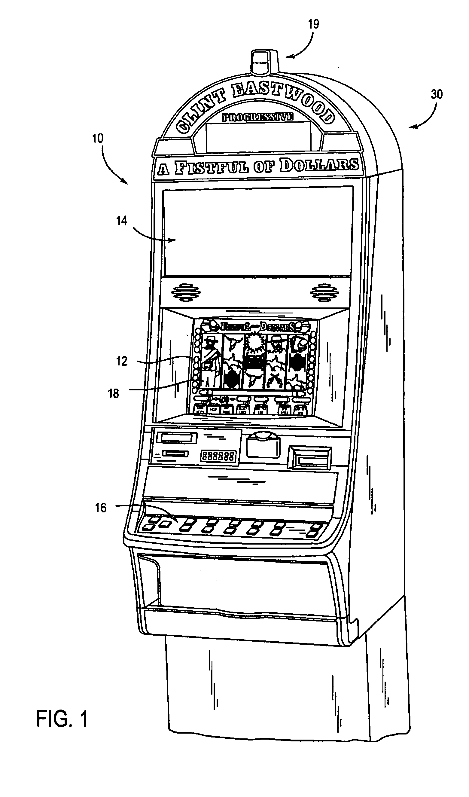 Gaming machine with light altering features