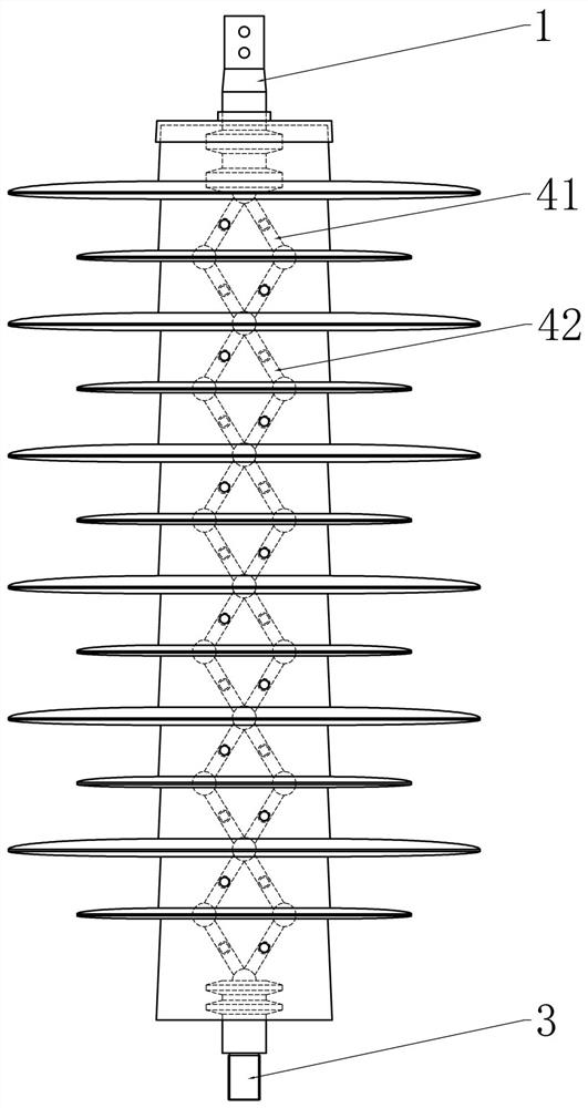 Series gap lightning arrester