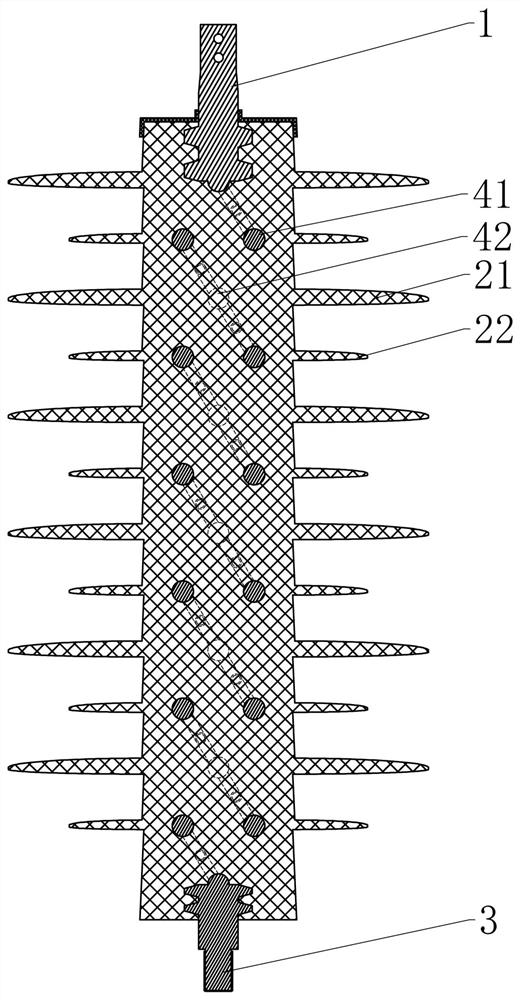 Series gap lightning arrester