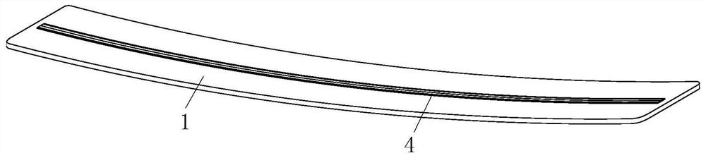 A multi-stage damping leaf spring
