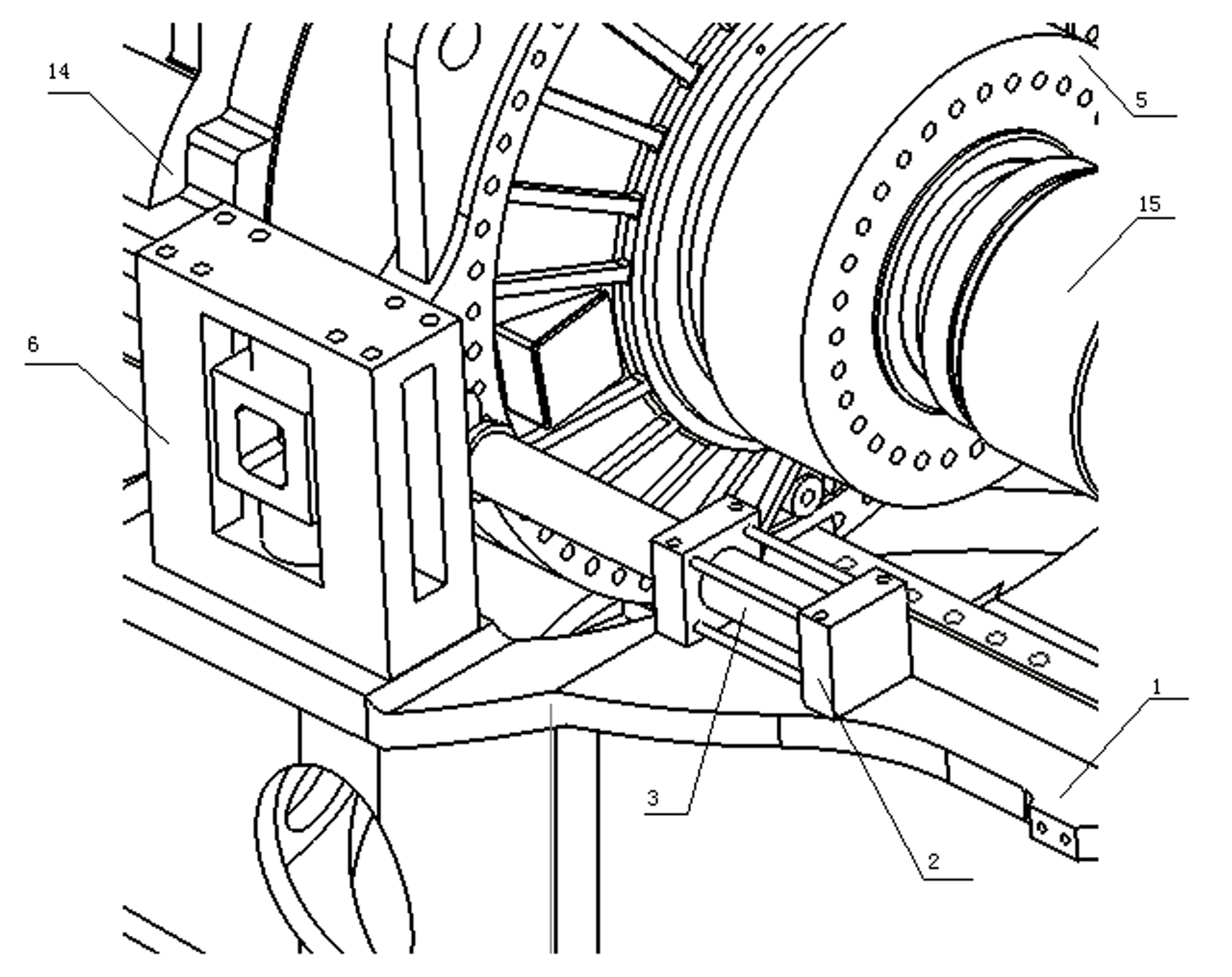 Method and device for disassembling gear box of wind driven generator