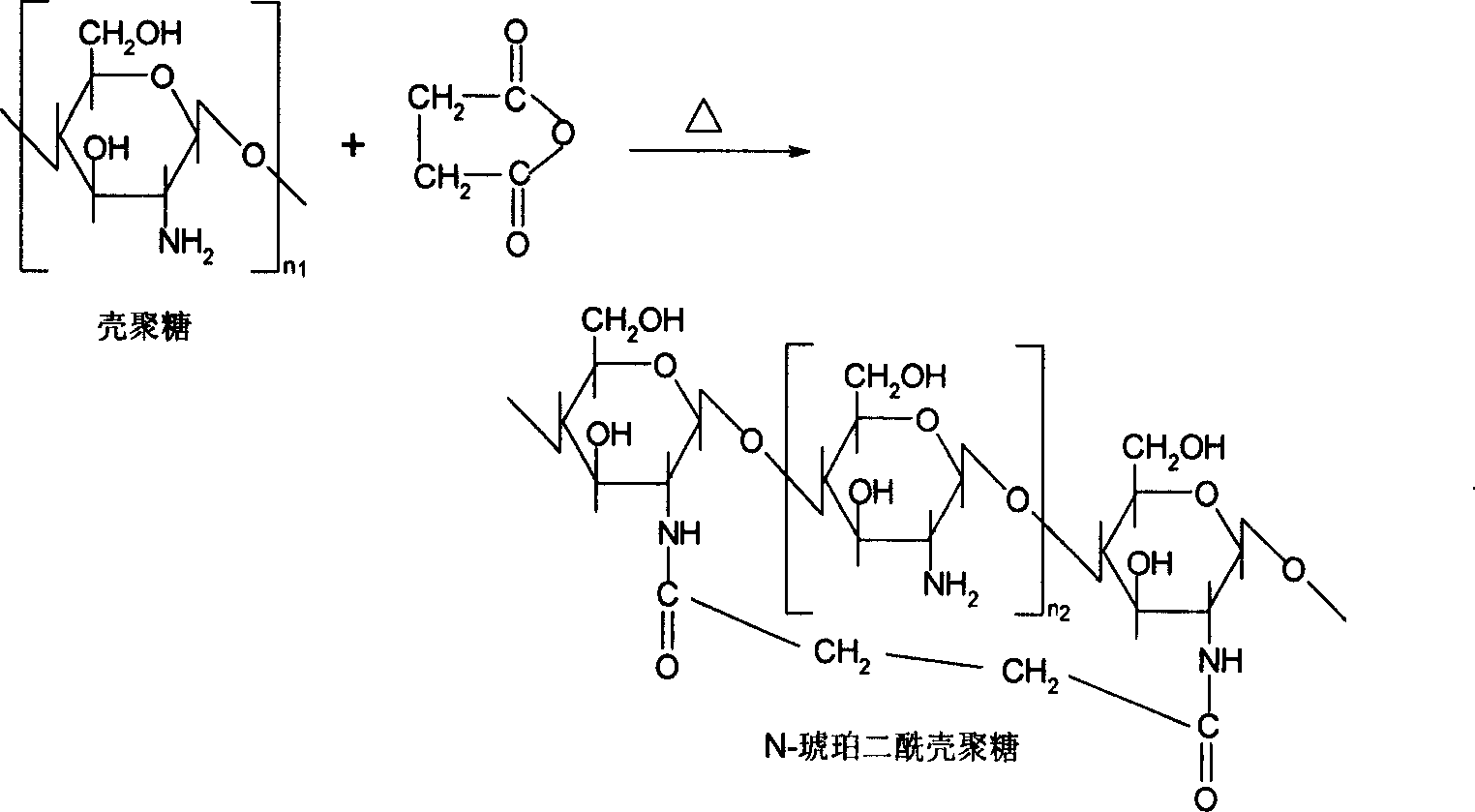 N-amber diacyl chitosan self-assembling nano particles and process for preparing same