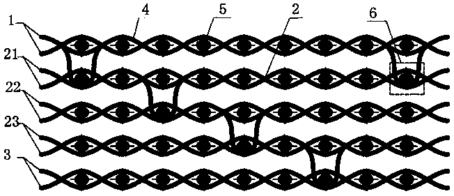 Antibacterial massage health-care insole fabric using three-dimensional weaving forming and weaving method thereof