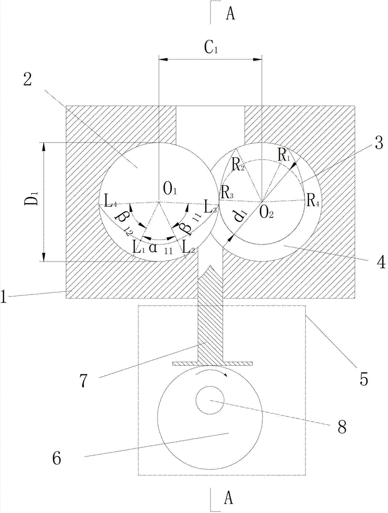 Homodromous self-cleaning double-screw extruder with stretching function and processing method thereof