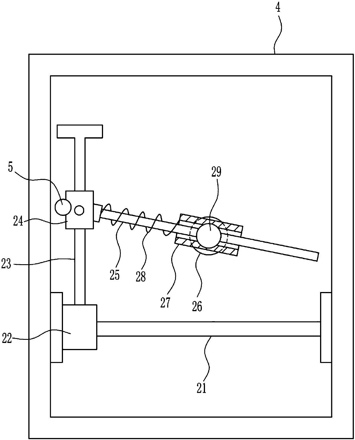 A heat dissipation switch cabinet with cleaning function