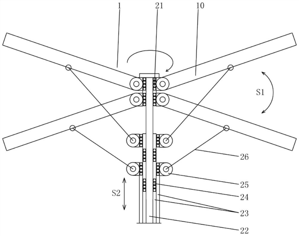 Flapping flight device