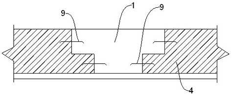 Subway underground long and longitudinal structure concrete temperature stress anchoring system