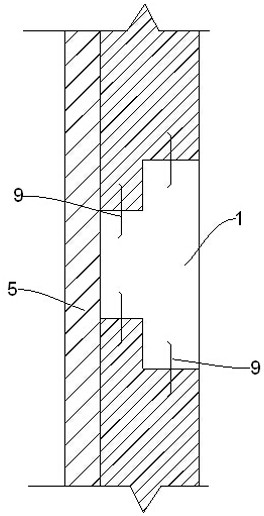 Subway underground long and longitudinal structure concrete temperature stress anchoring system