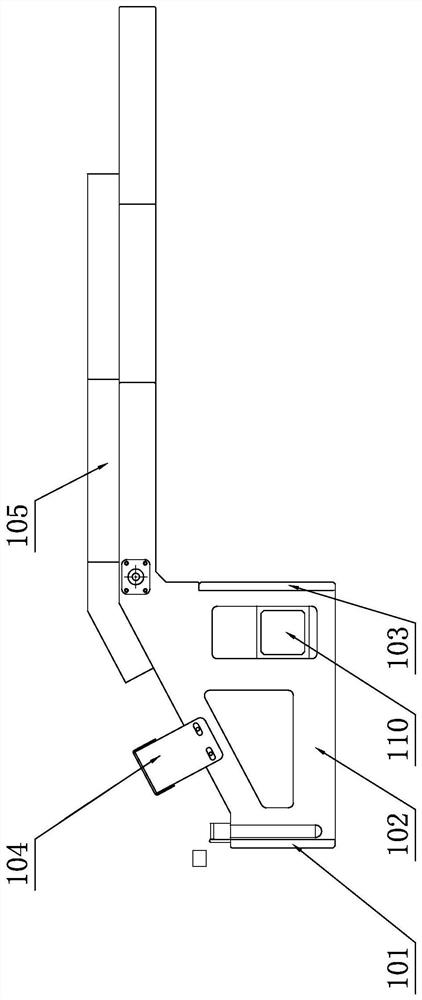Material taking and conveying system of labeling machine