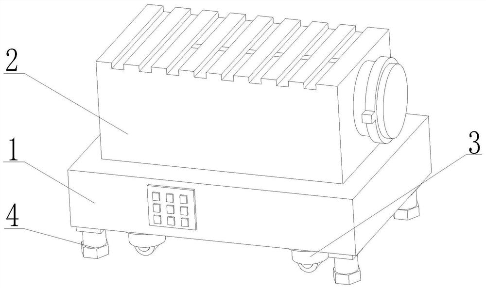 A casting furnace for metal casting which is convenient to move