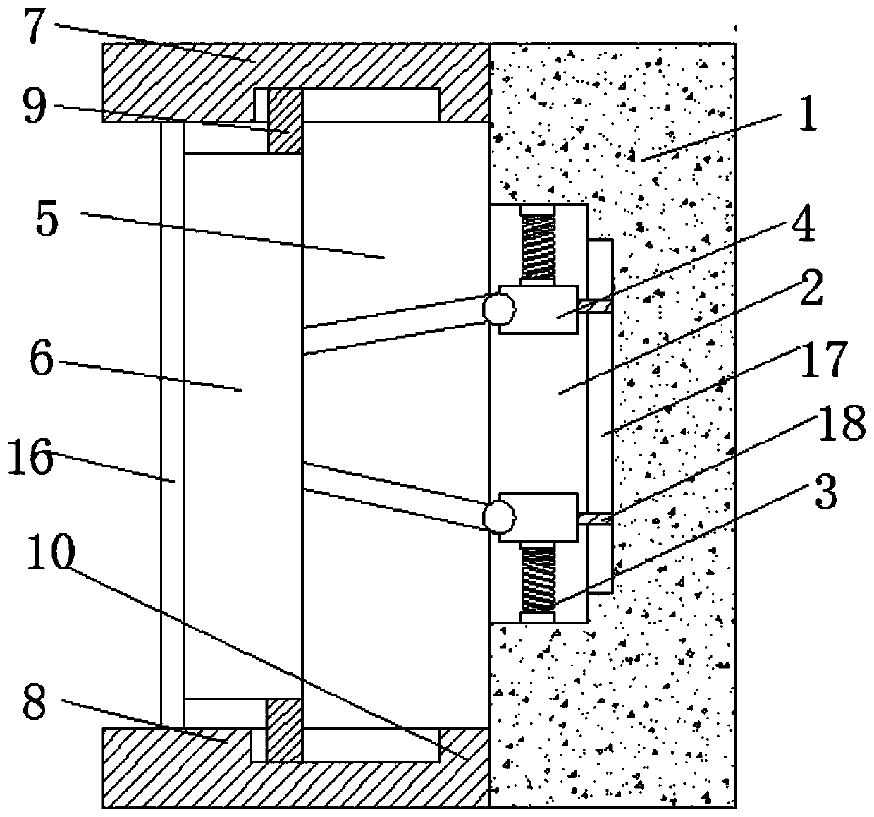 a glass curtain wall