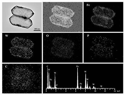 Heteropolyacid etched capsule-shaped hollow porous carbon shell, preparation method and application of heteropolyacid etched capsule-shaped hollow porous carbon shell in lithium-sulfur battery