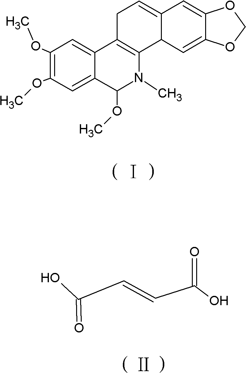 Salt of methoxy dihydronitidine derivate