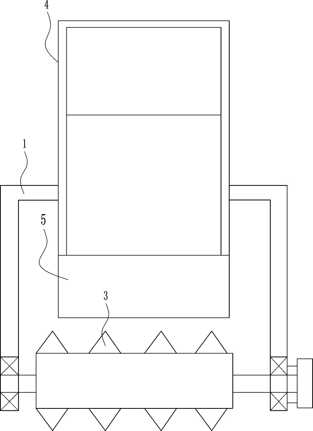 Fertilizer loosening device for garden