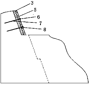 Construction method for high side slope of loosen and calaclastic rock