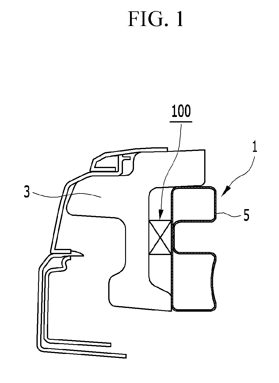 Impact sensor assembly for active hood system