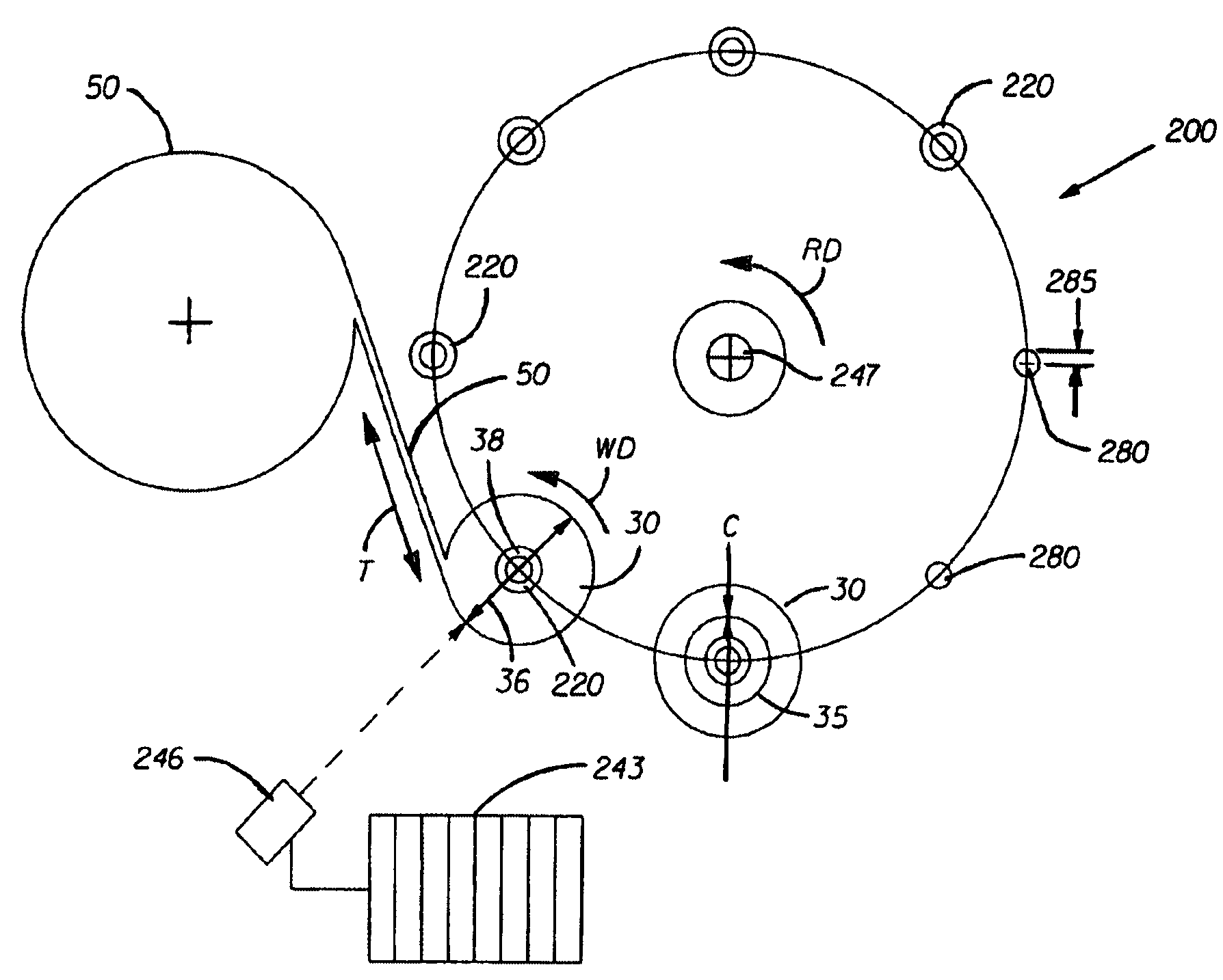 Consumer product winding control and adjustment