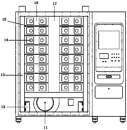 Ageing testing box of adjustable air flue system