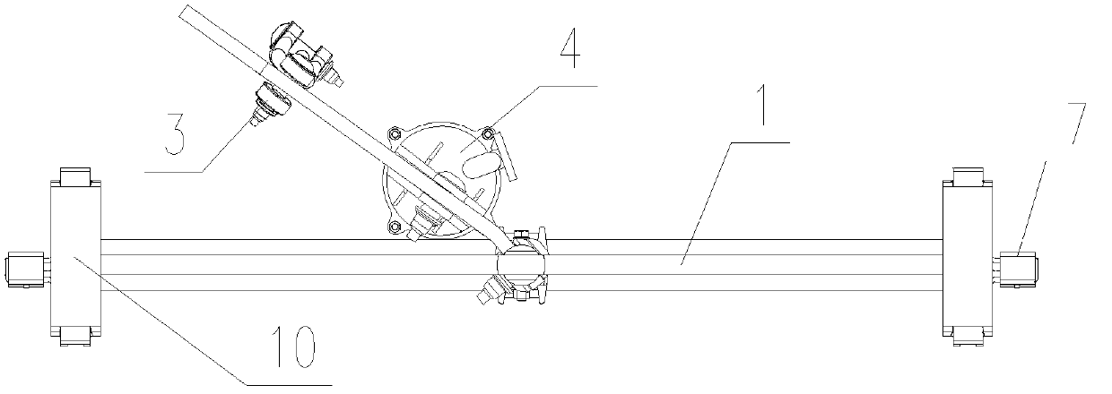 Integrated brake device for bogie of rail wagon