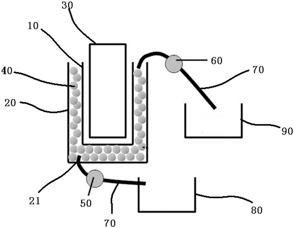 Tower photocatalytic device and catalytic method thereof