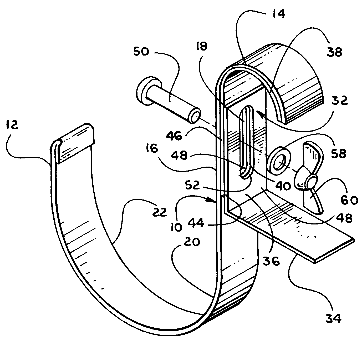Clamping device for stainless steel sinks