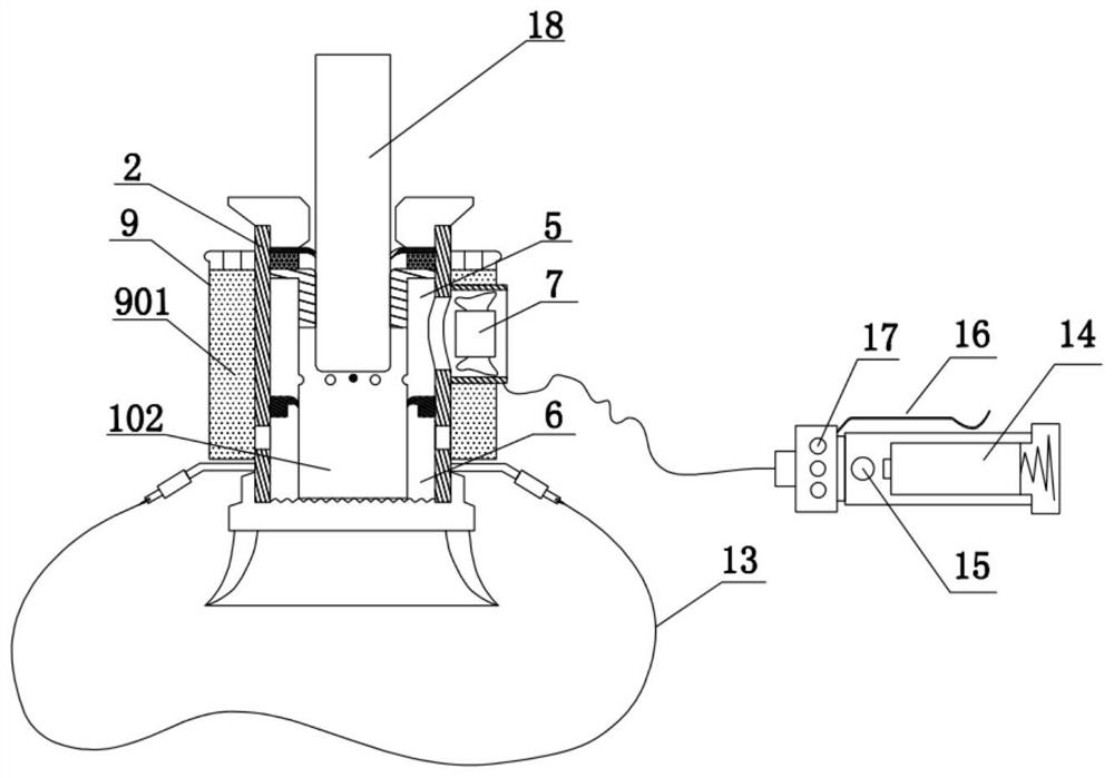 A strap-type smokeless moxibustion device