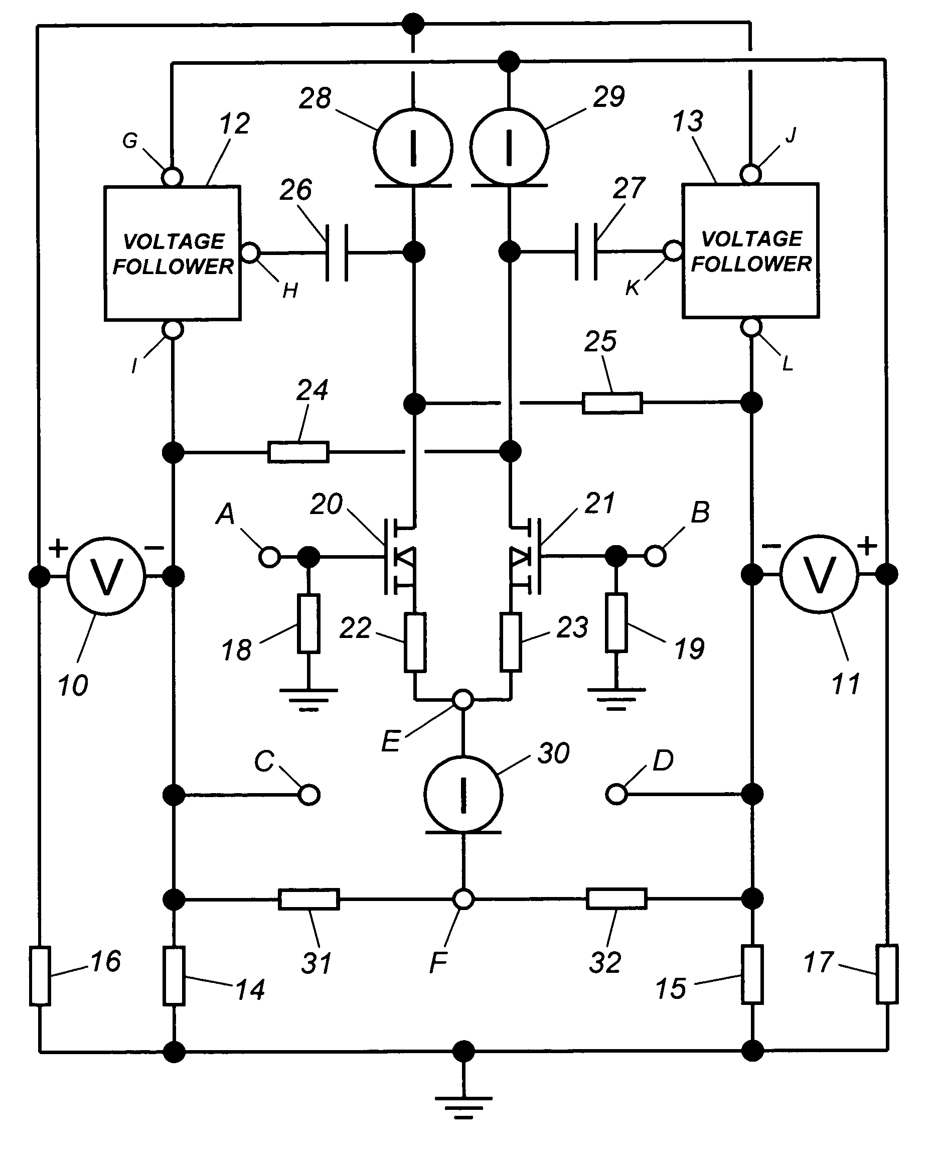 Floating bridge amplifier system