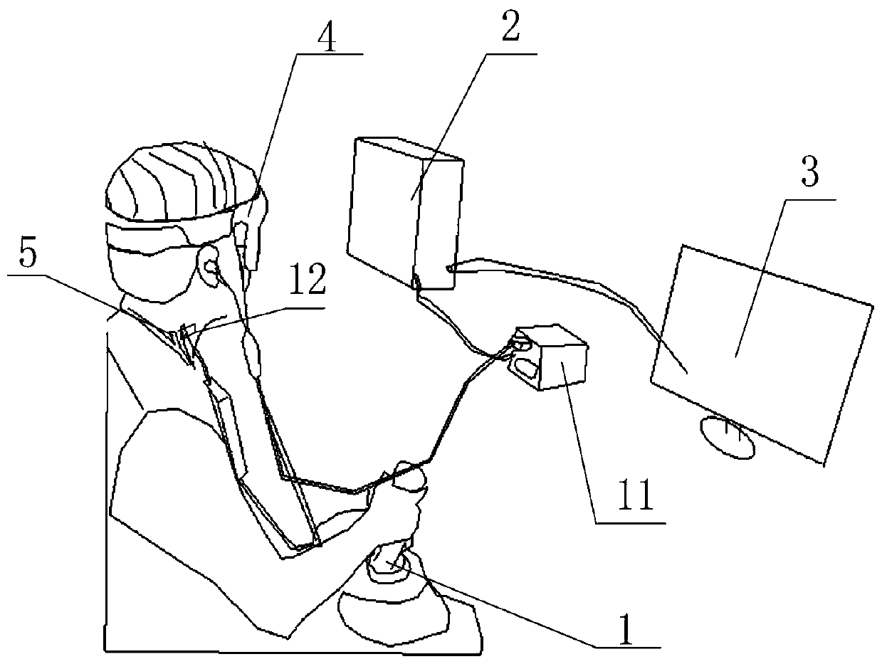 Military pilot stomatognathic and psychological stress training system based on VR technology