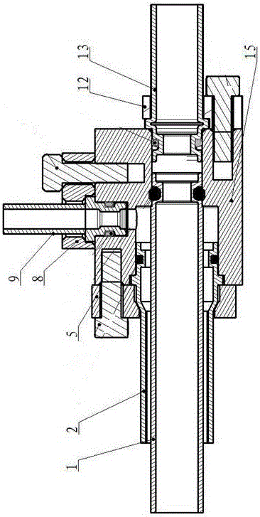 Welding-free type coaxial pipe