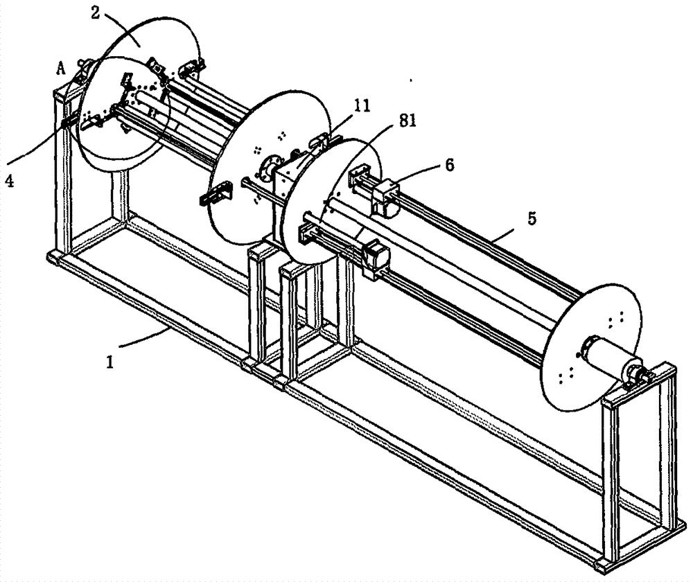 Yoga mat rewinding device