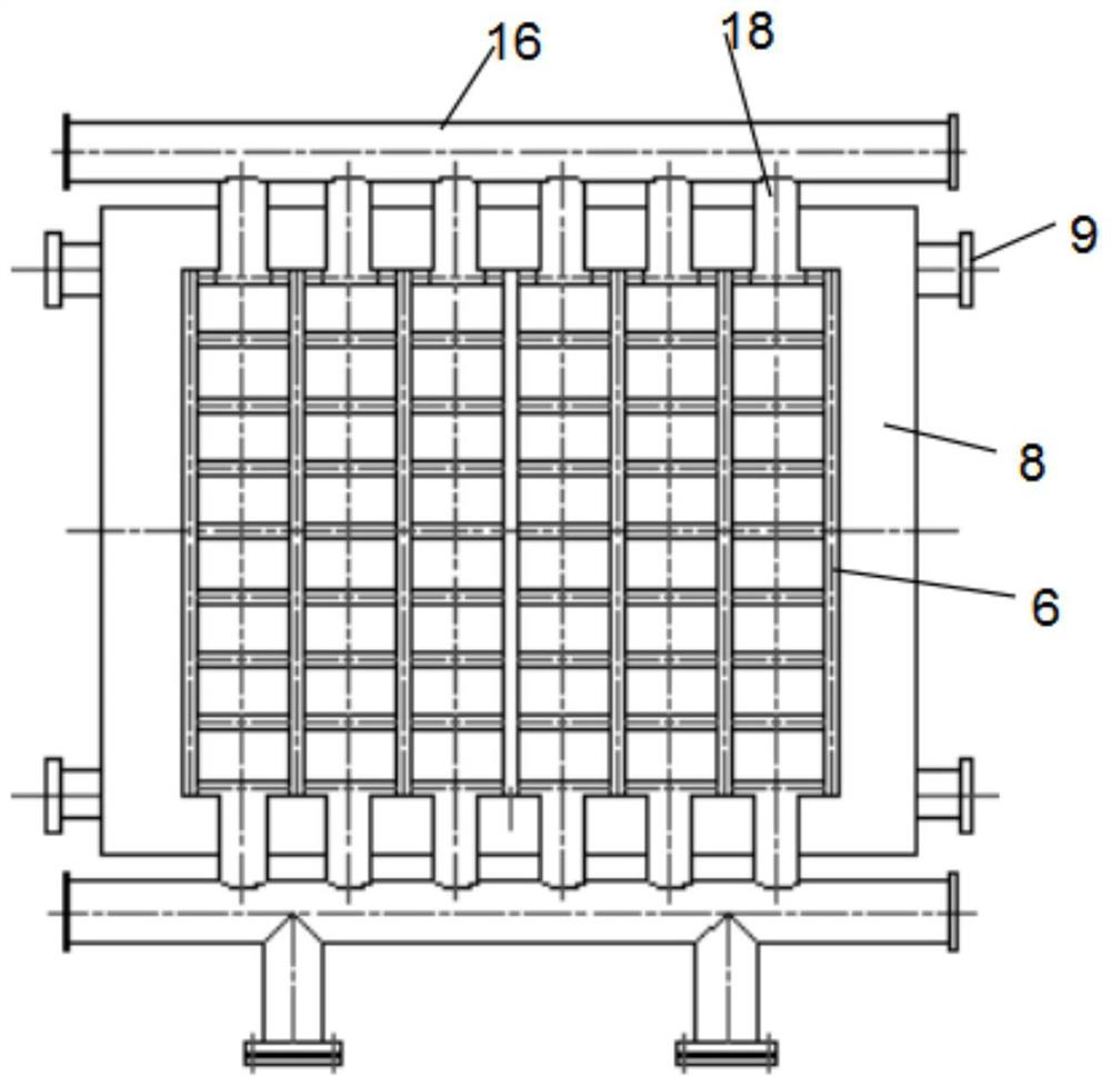 A high-strength steel plate press-quenching die and forming process with a large-scale network forming rib structure