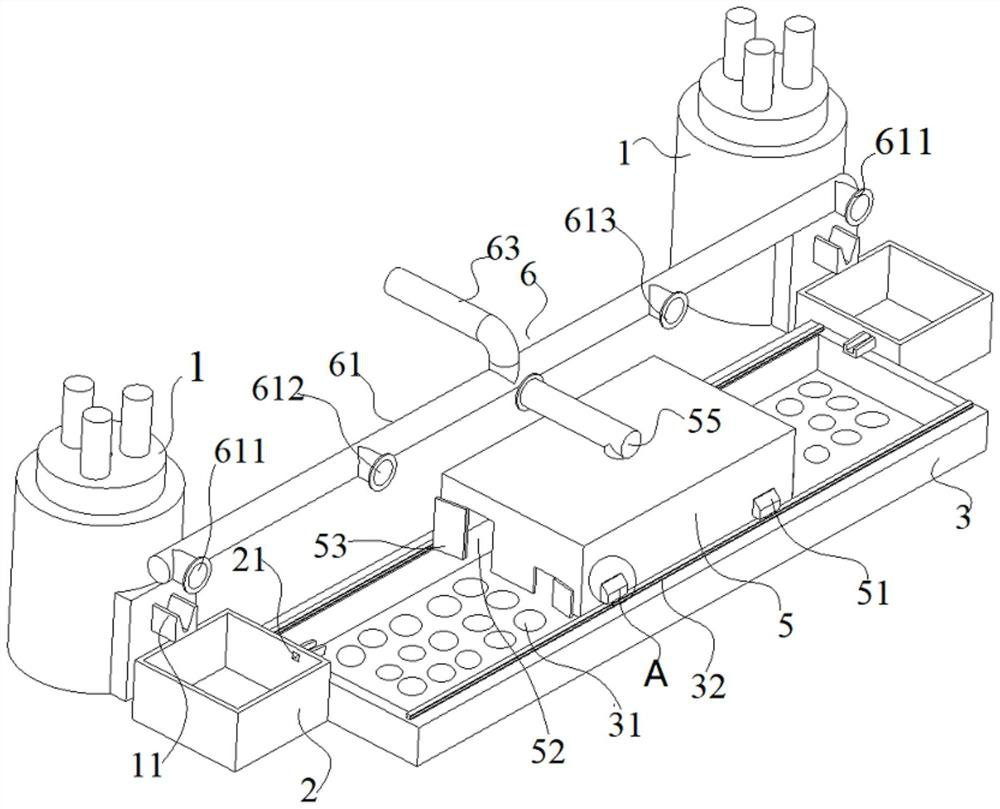 Energy-saving and environment-friendly tin concentrate smelting and discharging device and production process thereof