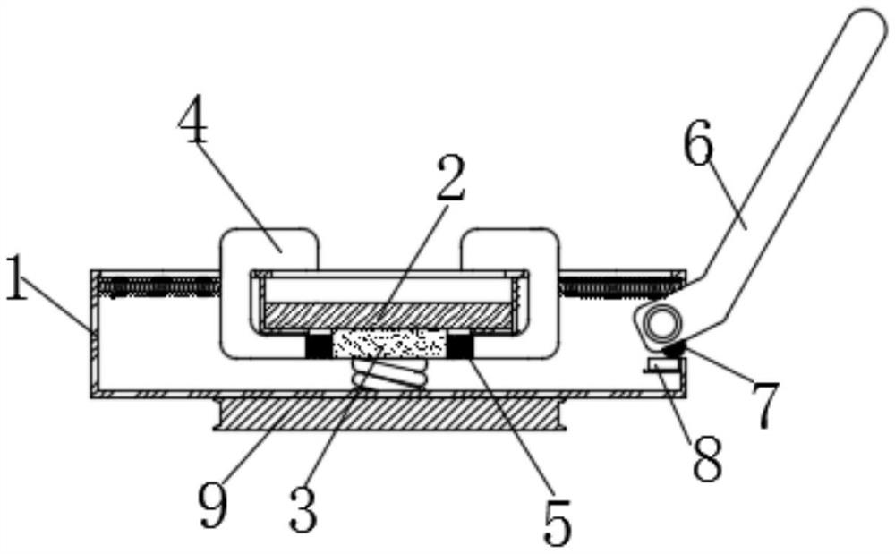 Camera fixing frame for radio and television recording