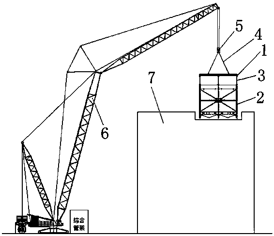 A method for overall hoisting of wet electrostatic precipitator body equipment